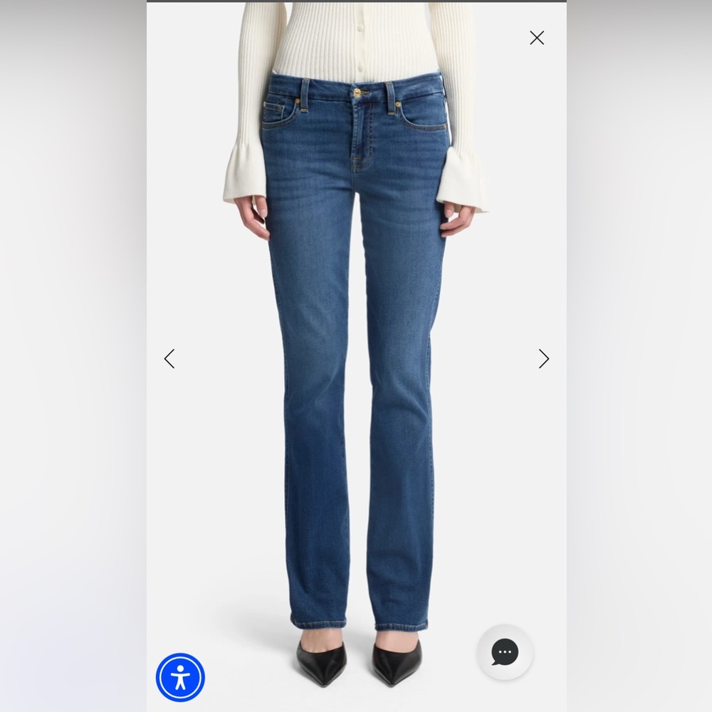 7 for All Mankind KIMMIE STRAIGHT 
Straight-Leg Women's Jeans - Dark Blue